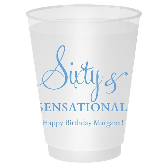 Sixty & Sensational Shatterproof Cups